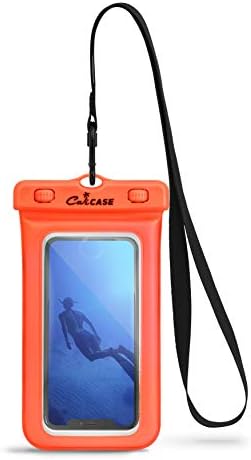 CaliCase Extra Large Waterproof Floating Phone Pouch - IPX8 Waterproof Floating Phone Case with Lanyard for iPhone X-14/ S20-S23/ Pixel 1-7
