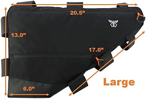 Touring Road Bike Full Frame Bag | Bicycle Bikepacking, Touring, Commuting Pack | Small (6.5L), Medium (12L), Large (14L)