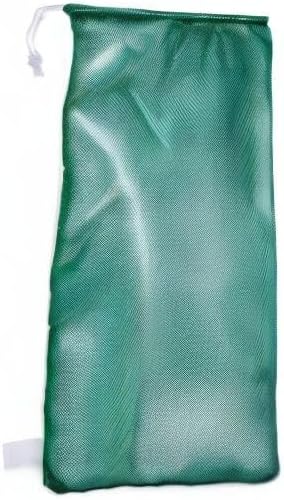 Champion Sports Mesh Equipment Bag – Heavy-Duty Nylon Drawstring Bag with Lock & ID Tag, Breathable Storage Sack for Balls, Swim Gear, Laundry & Toys, Multiple Sizes & Colors