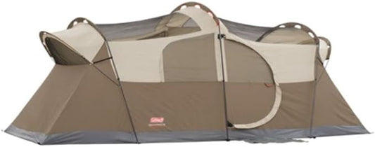 Coleman WeatherMaster 10-Person Tent with Rainfly & Room Divider, Spacious Weatherproof Family Tent with Carry Bag