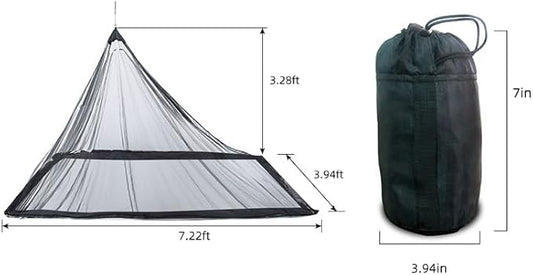 Camping Net with Carry Bag, Mosquito Net Bed Compact and Ultra-Light for Travel, Sleeping Bags, Tent Camping Canopy, Tent Pegs Attached, Without Sleeping Mat