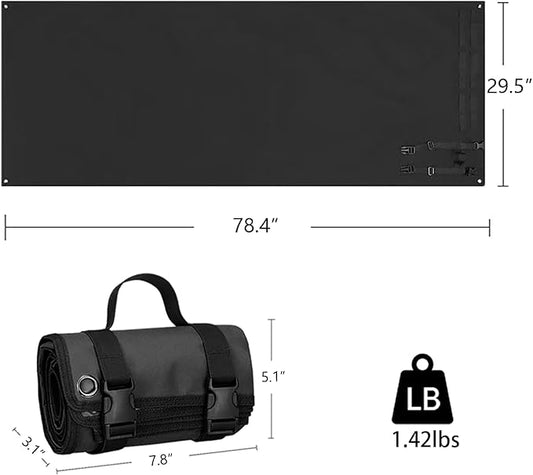 Outdoor Camping Tactical Training Shooting Mat Anti Slip Pad, Waterproof and Moisture-Proof Folding Mat Picnic Blanket Portable with Carry Strap