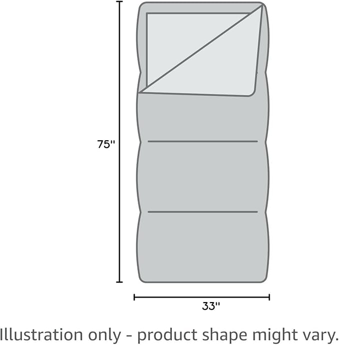 Coleman Brazos 20/30°F Adult Cool-Weather Sleeping Bag with No-Snag Zipper & Stuff Sack, Machine Washable