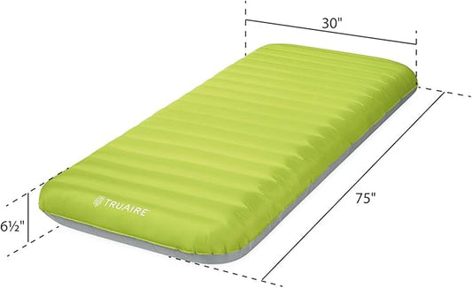 Intex 64097EP TruAire Luxury Camping Mat: Inflatable Sleeping Pad – Durable Outdoor Use – Puncture-Resistant – Includes QuickFill Air Pump – 300lb Weight Capacity