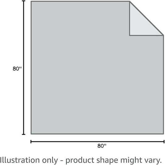 HX&OD Extra Large Picnic Blanket Outdoor 80”x80” Waterproof Picnic Mat Foldable 3-Layer Camping Blanket Portable with Carry Strap Park Blanket for Grass(Blue)