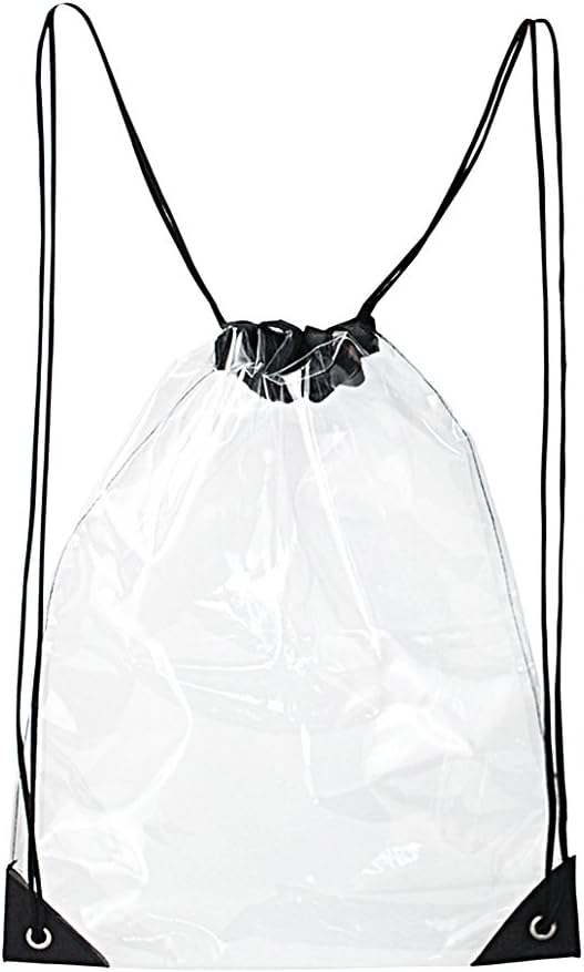 Clear Drawstring Bag Waterproof Stadium Drawstring Backpack