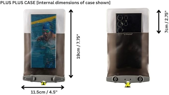 Aquapac Waterproof Phone Case, Large, Blue, Lanyard, iPhone and Android, Made in The UK, Hiking, Mountain Biking, Running Accessory, Travel Essential, 5 Year Warranty. IPX8 Certified to 30 ft deep.