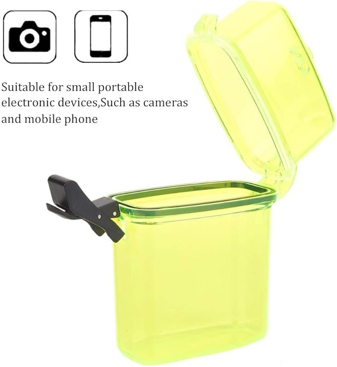 T best Diving Dry Box, Underwater Plastic Transparent Floating Watertight Case Waterproof Diving Sealing Dry Storage Box with Rope Hook for Surfing Canoe Kayak(Transparent Yellow)