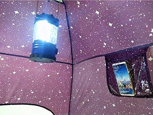 Laylala® Indoor Privacy and Play Tent on Bed Sleep Cozy in Drafty Room,Privacy Tent on Bed for Warm (Starlight,Purple)