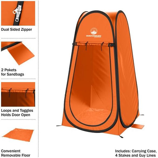 Pop Up Pod - Privacy Shower Tent, Dressing Room, or Portable Toilet Stall with Carry Bag