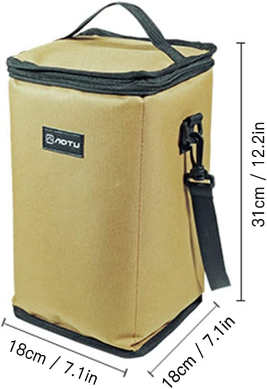Camping Lantern Storage Bag for Outdoor Gear - Carrying Case for Canister, Gas Tank