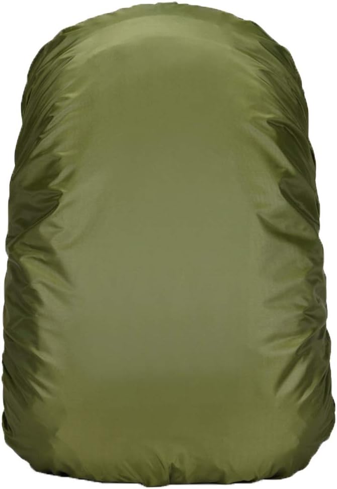 Waterproof Backpack Rain Cover with Adjustable Anti Slip Buckle Strap & Sliver Coating Reinforced Inner Layer for Camping, Traveling, Hunting, Hiking, Biking and More, 40-50L(Green)