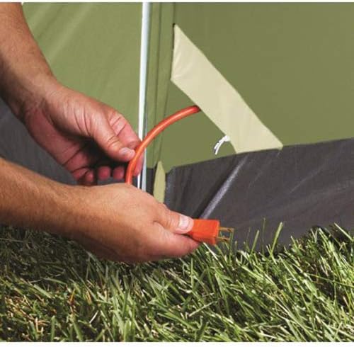 Coleman Montana 8P Family Tent with Waterproof Rainfly & Expandable Carry Bag Spacious Tent Fits 3 Queen Airbeds Sets Up in 15 Minutes