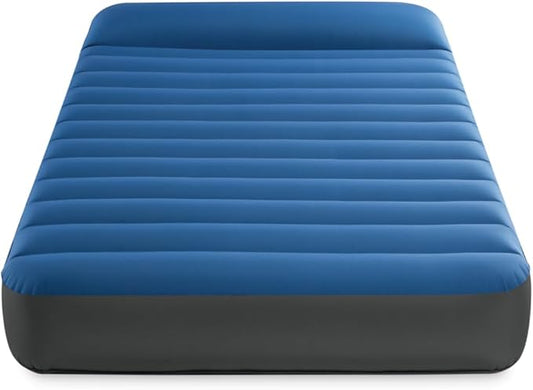 Intex 64011E TruAire TPU Luxury Camping Mattress: Fiber-Tech – Puncture-Resistant Laminate – QuickFill USB Air Pump – 300lb Weight Capacity – Twin Size