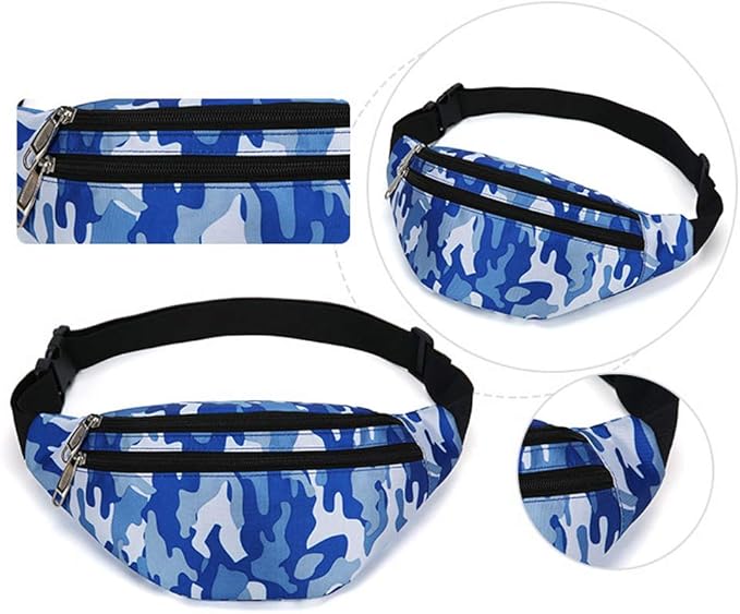 Fanny Pack for Men & Women, Fashion Waterproof Waist Packs with Adjustable Belt, Casual Bag Bum Bags for Travel Sports Running.