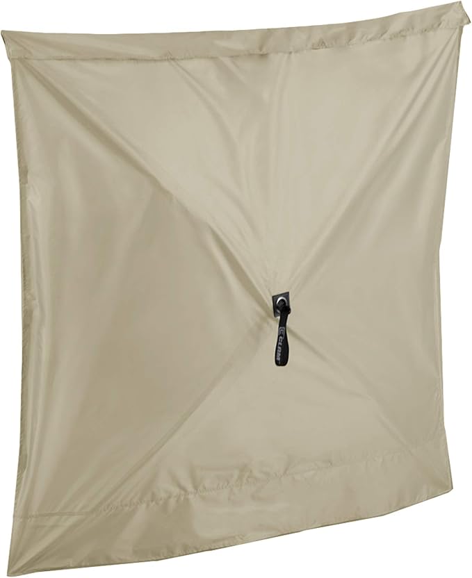 CLAM Quick Set Venture 9 x 9 Ft Portable Outdoor Camping Canopy Shelter, Tan + Clam Quick-Set Screen Hub Tent, Accessory Only, Tan (2 Pack)