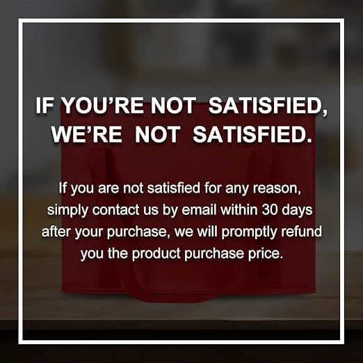 Bodaon 1-Pack Insulated Reusable Grocery Shopping Bags, X-Large Picnic Cooler Bag with Zipper Zippered Top Cold, Insulated Food/Pizza Delivery Bag (Red)