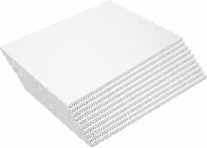 Colorations Construction Paper,Bright White,9 inches x 12 inches,50 Sheets,Heavyweight Construction Paper,Crafts,Art,Kids Art,Painting, Coloring,Drawing,Paper,Art Project,All Purpose, Home School use