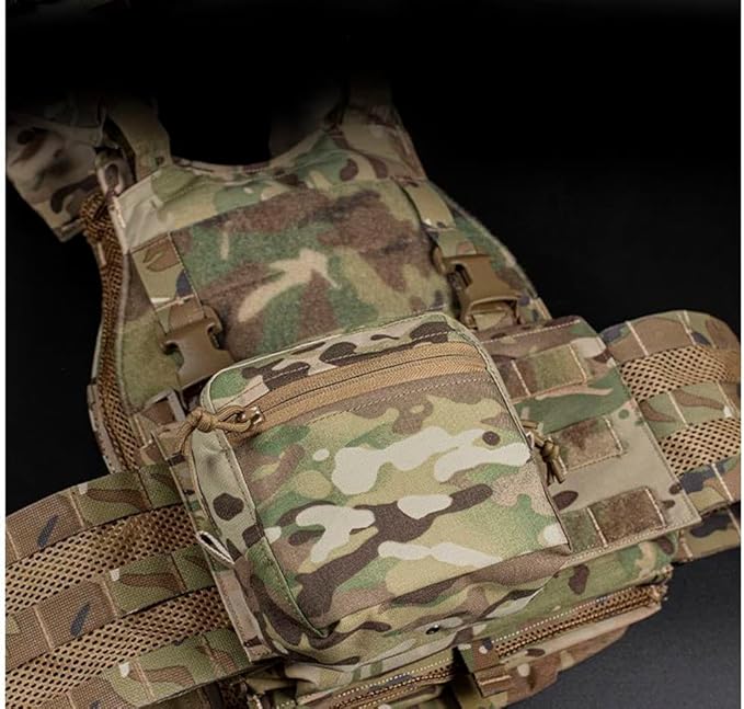 Tactical Molle Pouch Compact EDC Utility Gadget Pouch Waist Bags Sundries Storage Admin Organize Gear Gadget for Military Backpack Vest