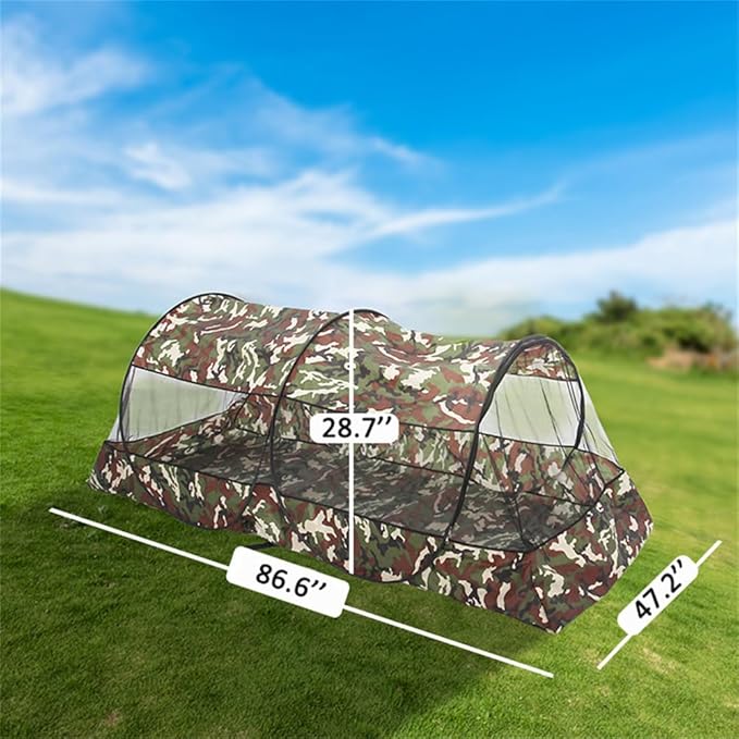 Mosquito Tent,Folding Netting Bed Tent,Portable Mosquito Netting with Bottom,Camping Tent Fine Mesh Mosquito Net for Adults Kids Travel Camping Backyards Canopy Outdoor (Sunshade, 2 Person)
