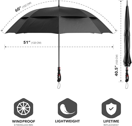 Repel Umbrella Windproof Travel Umbrellas for Rain - Easy Auto Open Close, Durable & Compact Umbrella, Strong Fiberglass Frame, Waterproof Canopy - Backpack, Purse, Portable Umbrella for Travel