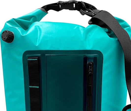 Pelican Exocool Cooler Dry Bag - Collapsible Portable Soft Sided Roll - Insulated Waterproof Leak Proof for Kayaking, Hiking, Camping & Fishing - 10L or 20L