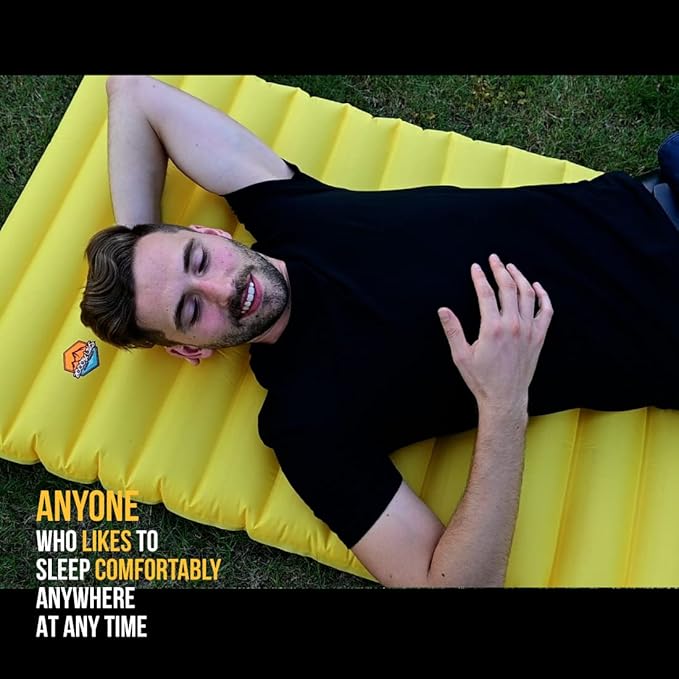 ZOOOBELIVES Extra Thickness | Wide Plus Sleeping Pad with Built-in Pump, Inflatable Camping Mattress of Ultimate Comfort for Car Camping, Tent, and Backpacking, Lightweight & Compact – Airlive2000P