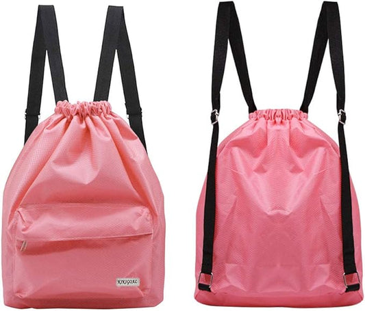 KIKIGOAL Dry Wet Separated Swimming Bag Portable Drawstring Backpack Waterproof Gym Sports Pool Beach Gear Bag