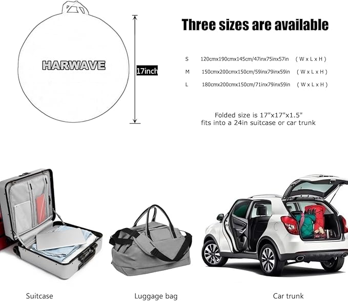Mosquito Net for Bed, Folded Size 12 inch Portable Camping Travel Mosquito Net, Pop Up Mosquito Tent with Double Entry for King Queen Size Bed (Folded 17 Inch, 47"x75"x57")