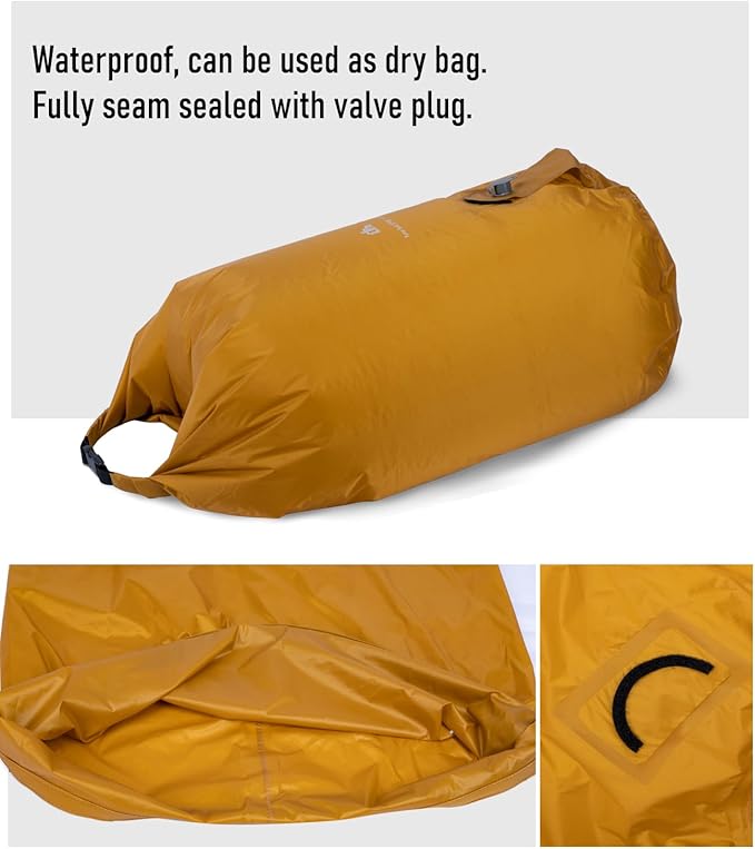 iClimb Stable Comfortable Air Sleeping Pad Ultralight Compact for Adults Camping Backpacking