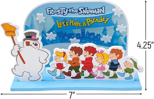 Multicolor Frosty the Snowman 3D Tabletop Craft Kit - 7" x 4.25" (12 Sets) - Perfect for Holiday Decorations, Winter Crafting, and Seasonal Classroom Activities
