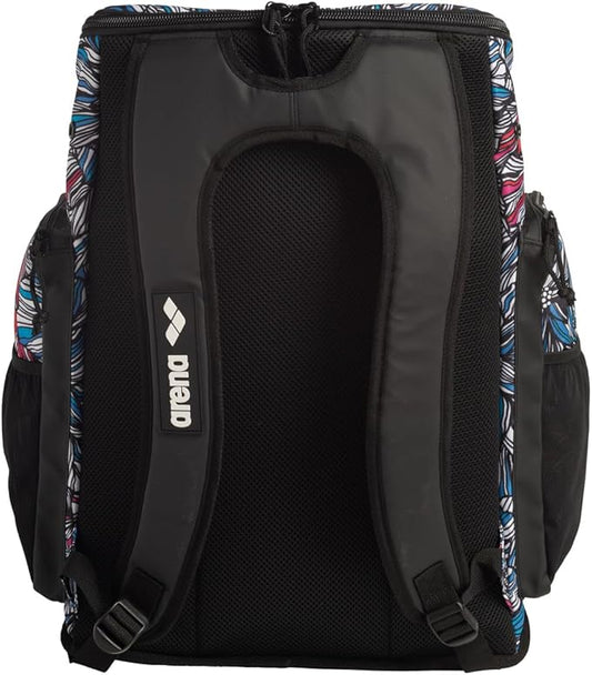 ARENA Spiky III Backpack 45 Swimming Athlete Sports Gym Rucksack Large Training Gear Equipment Swim Bag for Men and Women, 45 Liters, Dahlia