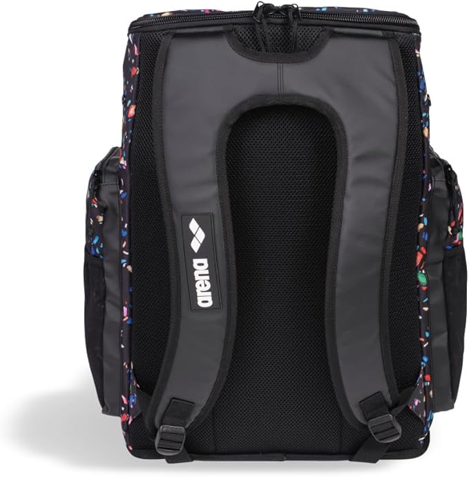 ARENA Spiky III Backpack 45 Swimming Athlete Sports Gym Rucksack Large Training Gear Equipment Swim Bag for Men and Women, 45 Liters, Confetti Black