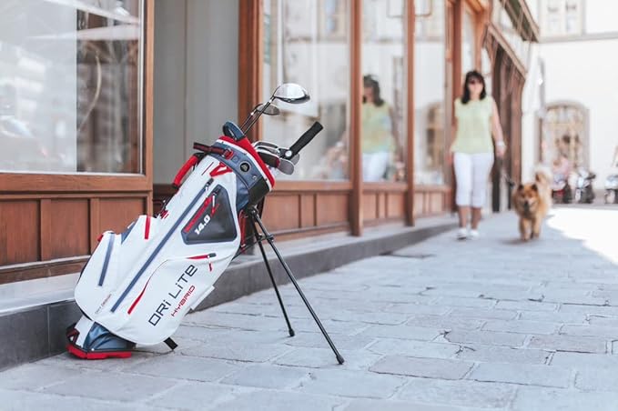 BIG MAX Dri Lite Hybrid Golf Bag | Water-repellent | Lightweight | Waterproof Value Pocket | 14-Way-Divider | Cooler Pocket | Leg Lock System | Umbrella Holder | Towel Holder | Stand Bag and Carry Bag