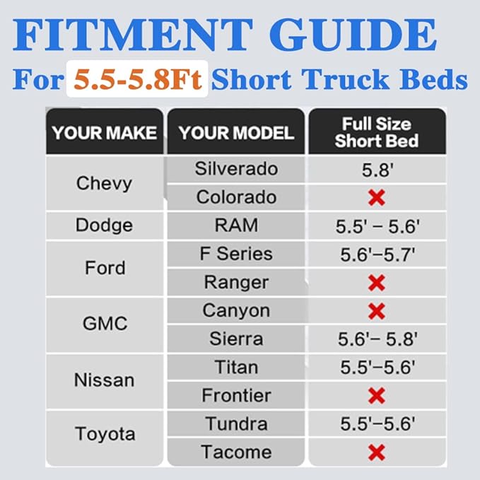 Camping Pickup Truck Bed Air Mattress Thicken Sleeping Pad for 5.5-5.8Ft Full-Size Short Truck Beds Outdoor Camping Car Travel(Grey)