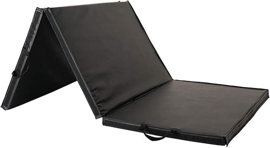 Sunny Health & Fitness Tri-Folding & Puzzle Exercise Mats – Extra Thick, Durable, Non-Slip, Water-Resistant Cushioning for Home Gym, Yoga, MMA, Gymnastics, Cardio, and Core Workouts