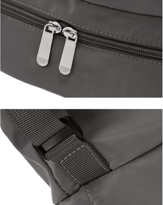 Swimming Bag Dry Wet Separation Female Sports Fitness Bag Waterproof Travel Storage Bag Yoga Bag Travel Backpack (black)