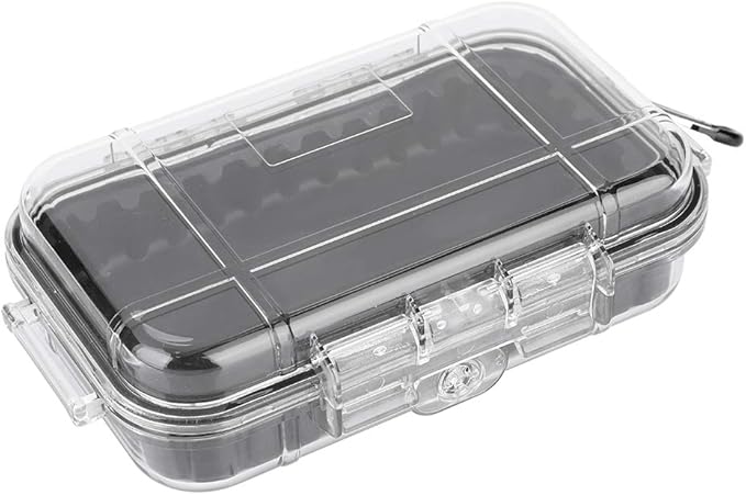 Waterproof Storage Case, Outdoor Survival Waterproof Dry Box Case Shockproof Storage Case Airtight Carry Box Container for Outdoor Boating Camping(Transparent)