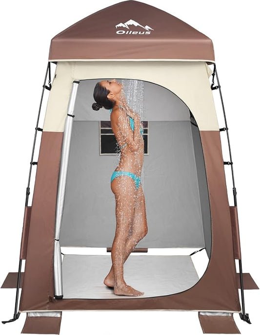 Oileus Pop Up Privacy Tent - Portable Shower Tent, Beach Changing Room, Camp Toilet, Instant Privacy Shelter - Camping, Beach, Hiking, Fishing
