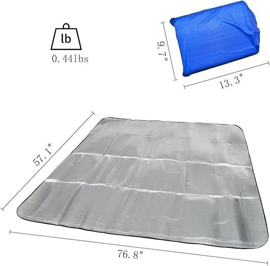 YYET Camping Mat Foam Foil Blanket for Camping Foam Pad Insulating Foil Mat Sleeping Tent Pad Thermal Mattress Mat Pad Waterproof Aluminum Camping mat Reflecting Heat