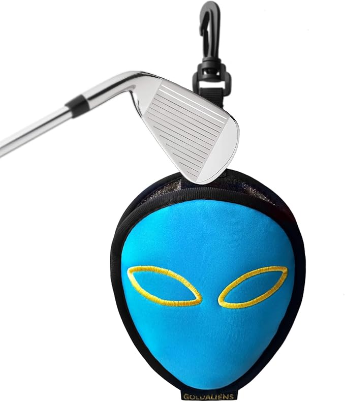 Golf Club Cleaner & Ball Cleaning Bag,Original Three-Layer Fabric Waterproof Technology,Golfer's Ultimate Green Clean Scrub Equipment Accessories,Removable Clips to Support Machine Washing