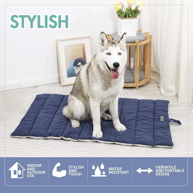 Outdoor Dog Bed, Waterproof, Washable, Large Size, Durable, Water Resistant, Portable and Camping Travel Pet Mat