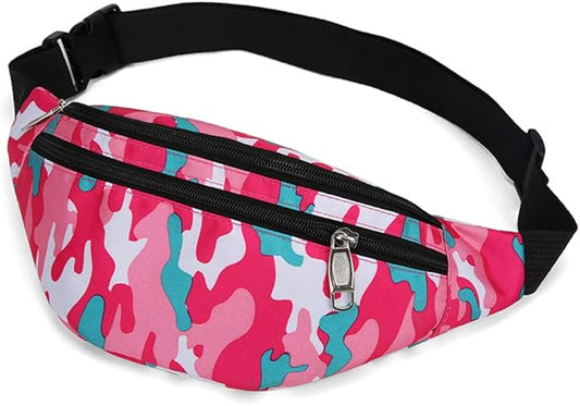 Fanny Packs for Women Men, Fashion Waist Pack Crossbody Bags Belt Bag with Adjustable Strap for Running Hiking Travel.