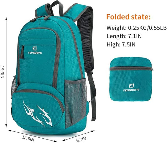 35L Lightweight Foldable Waterproof Packable Travel Small Hiking Backpack Daypack for men women