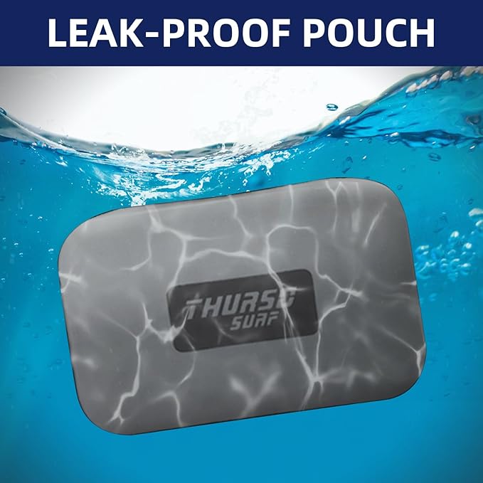 THURSO SURF Waterproof Fanny Pack Dry Bag Floating Pouch Bag Adjustable Waist Strap Keep Your Phone and Valuables Safe/Dry SUP Accessories for Kayaking Paddle Board Snorkeling Boating (Slate)