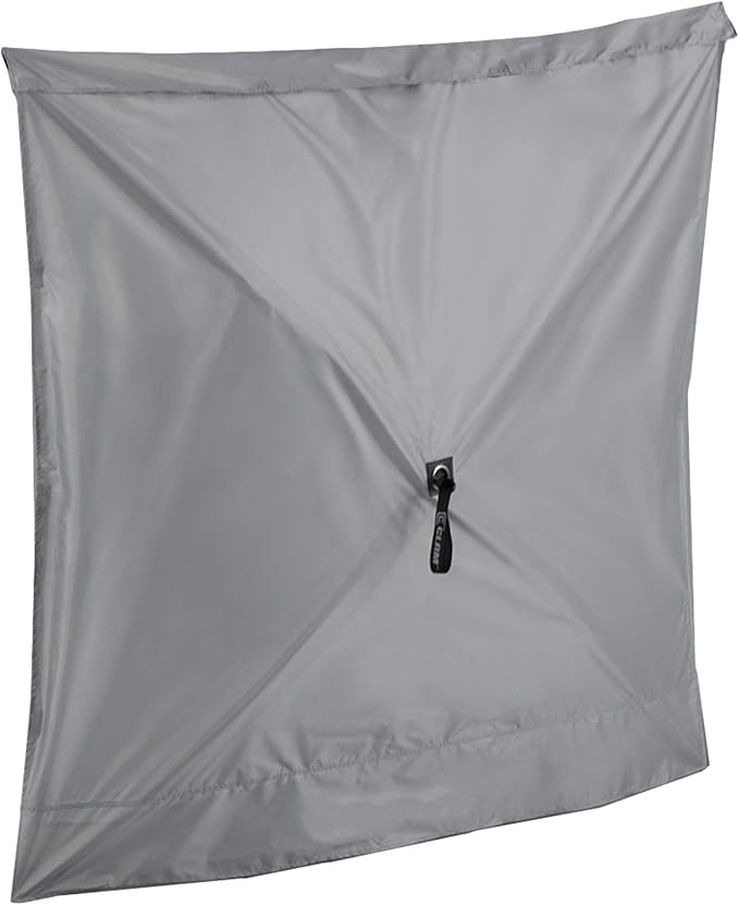 CLAM Quick Set Traveler 6 x 6 Ft Portable Outdoor 4 Sided Canopy, Gray + CLAM Quick Set Screen Hub Tent Wind & Sun Panels, Accessory Only, Gray