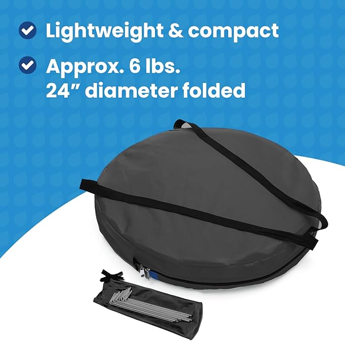 WeatherPod® The Original Shark Tank MyPod™ Mesh 1-2 Person Pop-Up Screen Pod - Keeps Out Bugs, Mosquitos, and Harmful UV Rays - UPF 50 for Maximum Protection from The Sun