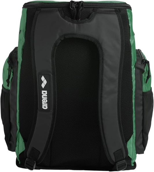 ARENA Spiky III Backpack 45 Swimming Athlete Sports Gym Rucksack Large Training Gear Equipment Swim Bag for Men and Women, 45 Liters, Green