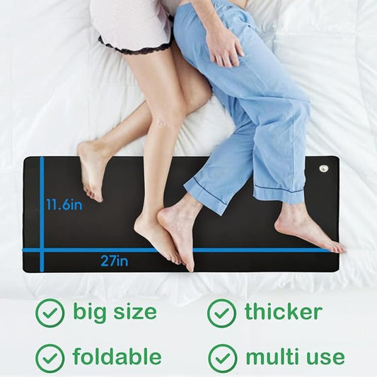 Grounding Mat for Improving Sleep, Grounding Pad for Health, Grounding Bed Mat with Grounding Cord for Better Working (11.6 * 27inch)