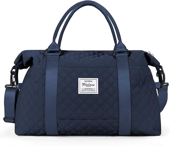 Travel Duffel Bag,Sports Tote Gym Bag,Shoulder Weekender Overnight Bag for Women